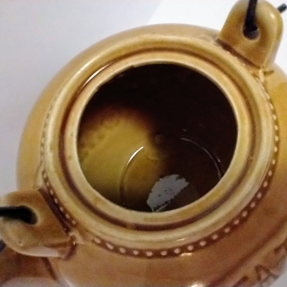 Brown ceramic Tea Time teapot - Picture 7 of 10